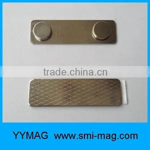 High Quality 45x13x6mm Reusable Metal Name Badge Holder thumbnail-3