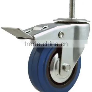 Elastic Blue Rubber Caster Industrial Series thumbnail-2