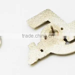 Perfect In Workmanship Anniversary Of The Company Crystal Letter Lapel Pin Manufacturers China thumbnail-4