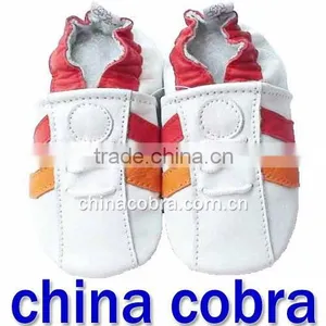 XIAMEN COBRA Top Quality Popular Stripe Baby Shoes Infant Leather Shoes thumbnail-1
