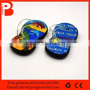 Raised Print Label 3d Colorful Pvc Mini Shoes Patches thumbnail-3