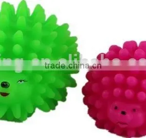 Hot Selling Lovely Rubber Pet Toy : Rubber Hedgehog thumbnail-3