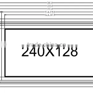 7.5' 240x128 Monochrome Graphic LCD Display With T6963C thumbnail-5