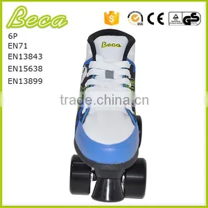 Wholesale Blue PVC Wheel Boy Disco Quad Roller Skate for Clud thumbnail-3