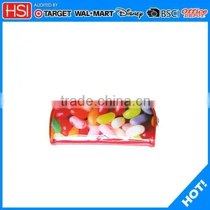 Wholesale School Supplies Jelly Bean Pvc Printed Pencil Case for Kids thumbnail-1