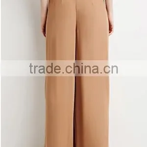2015 New Arrival China Wholesale Trousers Fabric ,belted Wide Leg Pants for Woman Quality Choice thumbnail-3