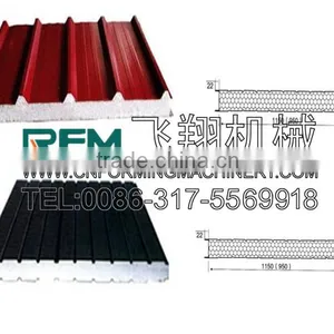 FX Rocek Wool Sandwich Panel Production Line China thumbnail-2