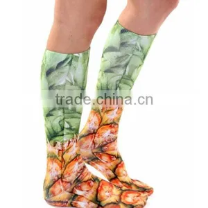 Wholesale Fashion Christmas Sublimation Print Sock thumbnail-1