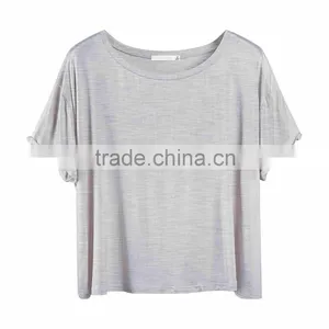 Manufacturer China Women's Clothing Cotton Bluk t- Shirt /loose Shirt Women Cheap Price thumbnail-2
