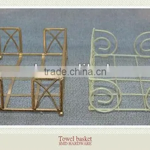 Powder Coated Metal Square Towel Basket thumbnail-1