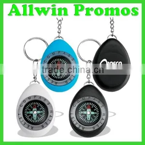 Promotional Customized Oval Compass Keychain thumbnail-1