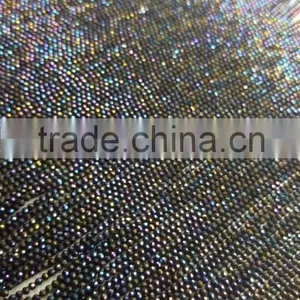 #NM Top Quality Diamond Cut Faceted Blue Coated Black Spinel Beads thumbnail-1