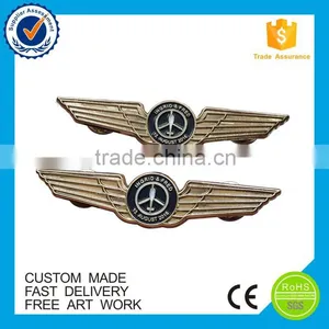 Flying Wings Badge Lapel Pins, Custom Wing Lapel Pin for Flying Club thumbnail-5