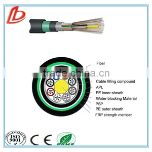 8 Core Non-metallic Strength Member Armored Cable, GYFTA53 Fiber Optic Cable thumbnail-1