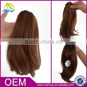 Hot Selling High Temperature Fiber Easy Ponytail Braid Cheap Hairpiece thumbnail-1