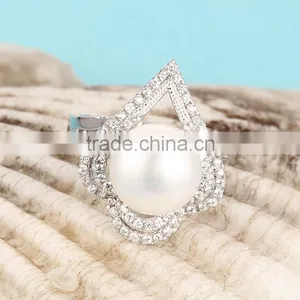 Pearl Ring Designs Heart Shape New Arrival Rings for Women SRE136W thumbnail-3