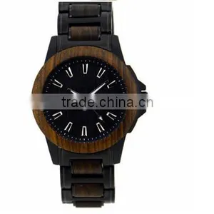 2016 New Design Customized Logo Wood Watch Stainless Steel Watch thumbnail-6