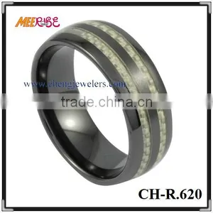 High Quality 8mm Black Ceramic Ring,lucky Expendables Ring,carbon Fiber Steel Ring thumbnail-1