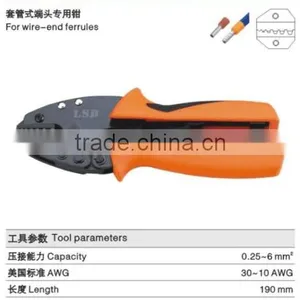 LSD Experience Production for 10yearsCE ROHS Good Qutails Plier for Wire-end Ferrules L-256GF 0.25-6mm2 Hand Crimping Tools thumbnail-2