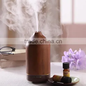 China Wholesale High Quality Wood Night Light Ultrasonic LED Aroma Diffuser,wood Essential Oil Diffuser With RoHS,CE thumbnail-1