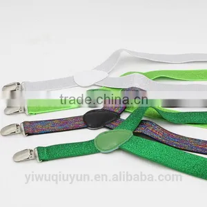 Unisex Kids Adjustable Clip on Solid Purple Suspenders Braces 2.5cm Width thumbnail-6