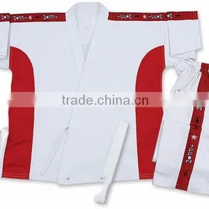 Karate Uniforms Promotional Quality With Elastic & Draw String Waist Band.(With Belt) 6.5-oz thumbnail-1