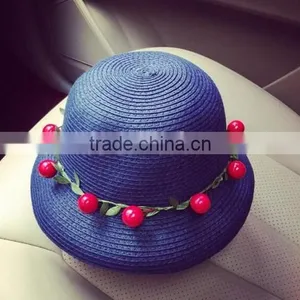 2016 Professional Ladies Flower Sunshine Beach Hat Summer Wear Fashion Ladies Handmade Hat Straw thumbnail-4