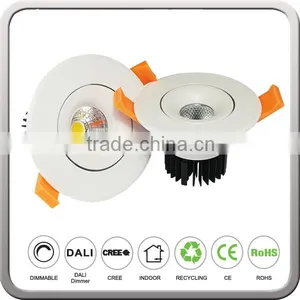 Flexible Dimmable 9 Watt LED Round Ceiling Down Light for Indoors Use thumbnail-1