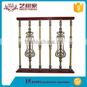 Ornamental Wrought Iron Stair Railing / Decorative Wrought Iron Handrails Supplier thumbnail-4