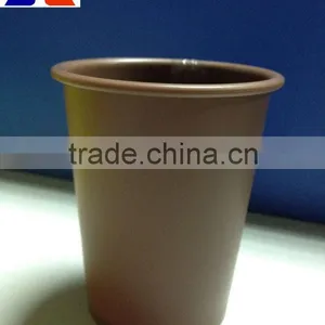 Coffee Brown PP Plastic Cup / Plastic Storage Cup 83*56*123mm thumbnail-1