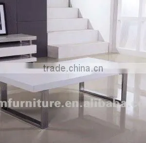 Bestselling High Gloss White MDF Coffee Table thumbnail-1