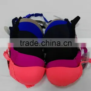 Best Quality Floral Lace Trim Thick Padded Push UP Bra Most Comfortable thumbnail-3