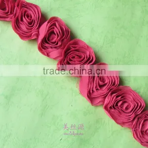 Fashion Popular Handmade Chiffon Flower Trimming for Dress thumbnail-1