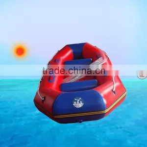3persons Whitewater Rafting Boat With Inflatable Floor for Drifting, Rescue and Fishing Use thumbnail-1