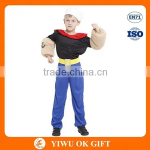 Wholesale Carnival Party Cartoon Popeye Kids Performance Cosplay Costume Suit thumbnail-1