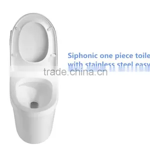 Ceramic Floor Mounted 300 400mm Roughing in Siphonic Toilet thumbnail-3