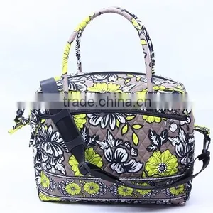 2016 Wholesales New Style Quilted Cotton Crossboby Shopping Tote Bag thumbnail-3