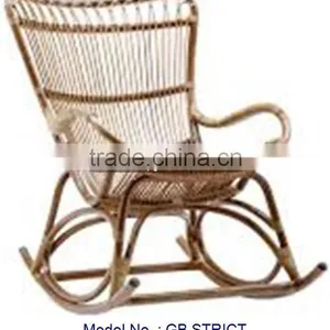 Classic Rocking Chair, Rattan Indoor Home Furniture thumbnail-1