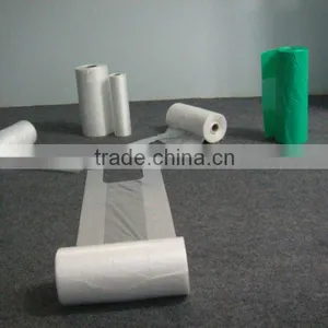 100% Virgin HDPE/LDPE Plastic T-shirt Bags for Shopping Packing thumbnail-1