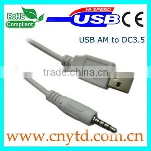 White Color 3.5mm to Usb Converter dc High Speed thumbnail-1
