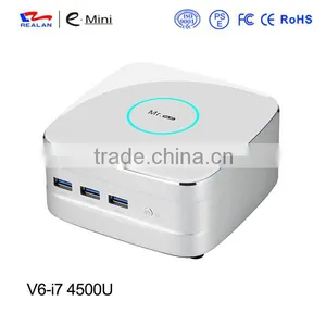 2016 New Fashion Intel Core i7 4500U Mini PC Win 7/8/10 Barebone Desktop Computer HDMI and VGA Ports Support Dual Display 4k thumbnail-1