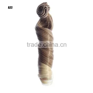 15cm Ombre Color Body Wave Hair Weaving for DIY Doll Wig thumbnail-5