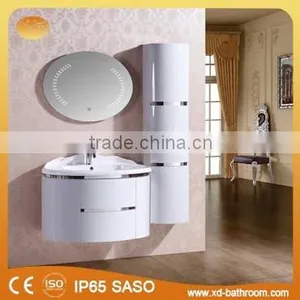 Modern Bathroom Cabinet With LED Mirror , Long Side Cabinet,modern Design Bathroom Cabinet thumbnail-1