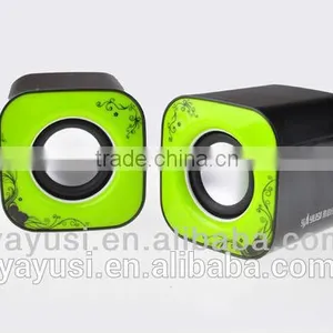 2.0 Cheap Usb Computer Speaker With Passive Vibration ,portable Mini Speaker Box thumbnail-1