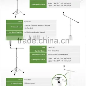 2015 Cymbal Boom Stand Drum Hardware Cheap High Quality Taiwan thumbnail-6
