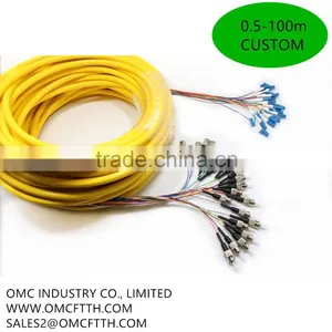Chinase High Quality 24 Cores LC to ST SM Fanout Patch Cord thumbnail-1