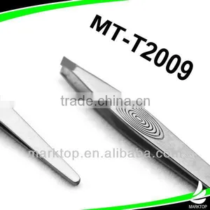 Black Patten Stainless Steel Hollow Tweezers thumbnail-1