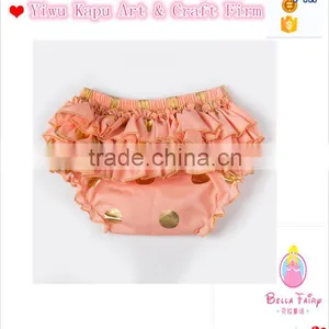 2016 Sweet Design Ruffle Diaper Cover Bloomers, Polka Dot Ruffle Bloomers for Children in Stock thumbnail-4