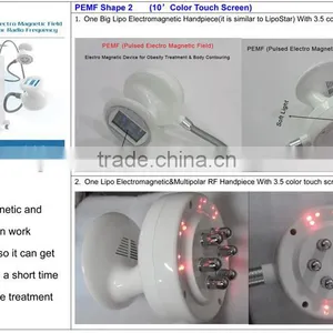 Pemf Dissolve Fat Cellulite Reduction Radio Frequency Lipo Body Shaping Machine - PEMF Shape II thumbnail-3