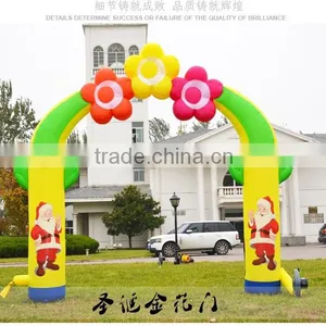 2015 Wholesale New Design Santa Inflatable Arch for Christmas thumbnail-1